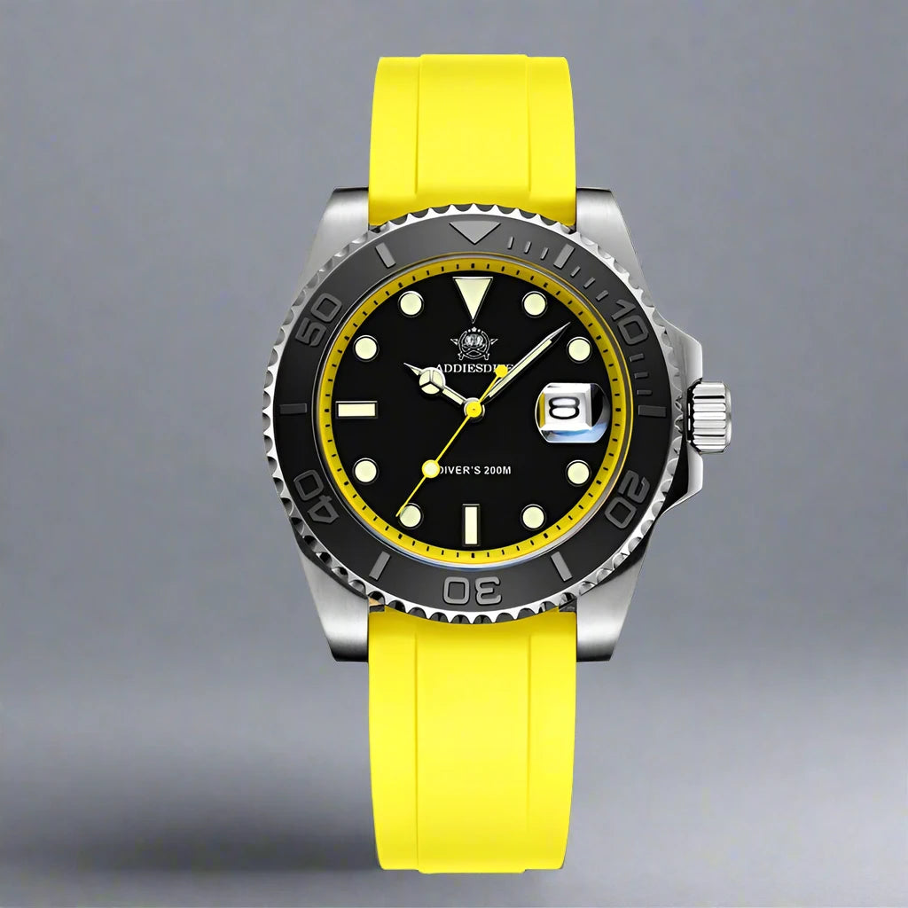 ADDIESDIVE Rotatable Bezel Stainless Seel Watch